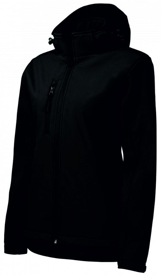Dámská bunda softshellová Performance 521 s kapucí černá